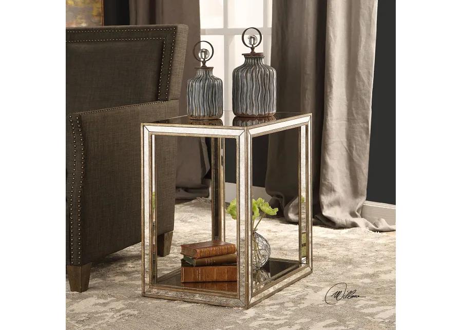 Uttermost Julie Mirrored End Table