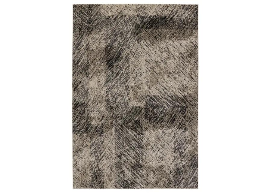 Graphite Dairon Black 2'8" x 8' Runner Rug