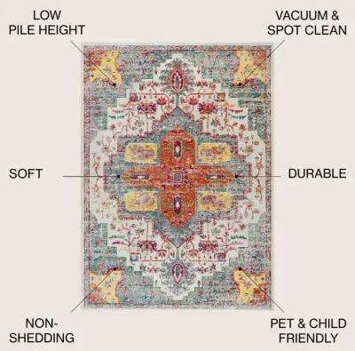 Zafra Vintage Medallion Area Rug