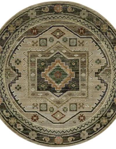 Andorra 1'10" x 3'2" Green Rug