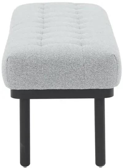 Belen Kox Graceful Boucle Midcentury Bench, Belen Kox