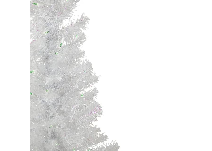 4' Pre-lit Rockport White Pine Artificial Christmas Tree  Green Lights