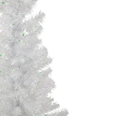 4' Pre-lit Rockport White Pine Artificial Christmas Tree  Green Lights