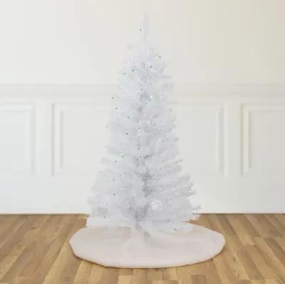 4' Pre-lit Rockport White Pine Artificial Christmas Tree  Green Lights