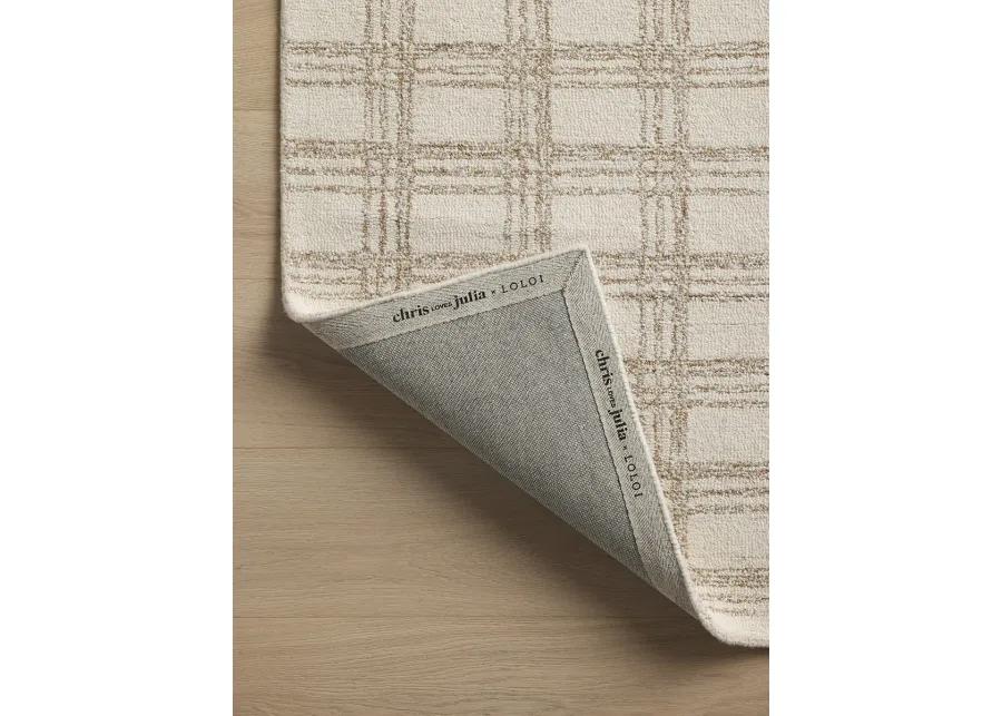 Polly POL-12 Cream / Sand 2''3" x 3''9" Rug by Chris Loves Julia