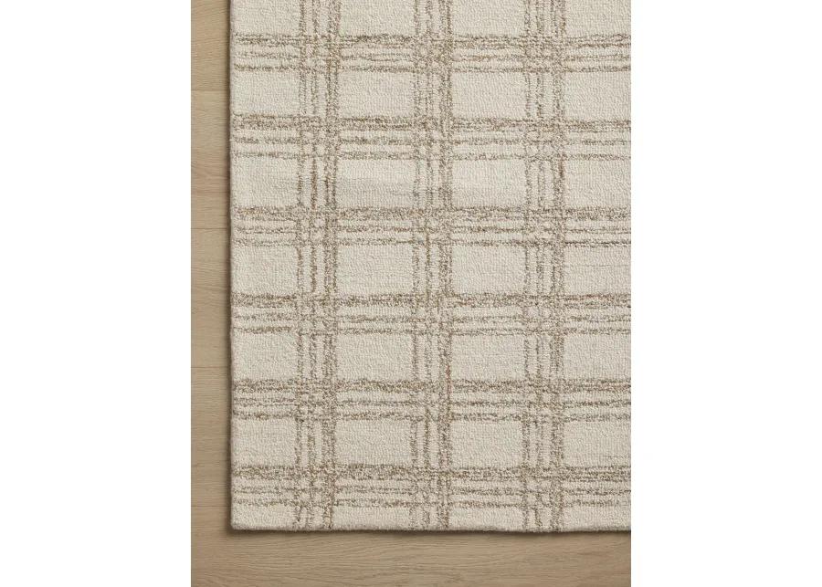 Polly POL-12 Cream / Sand 2''3" x 3''9" Rug by Chris Loves Julia