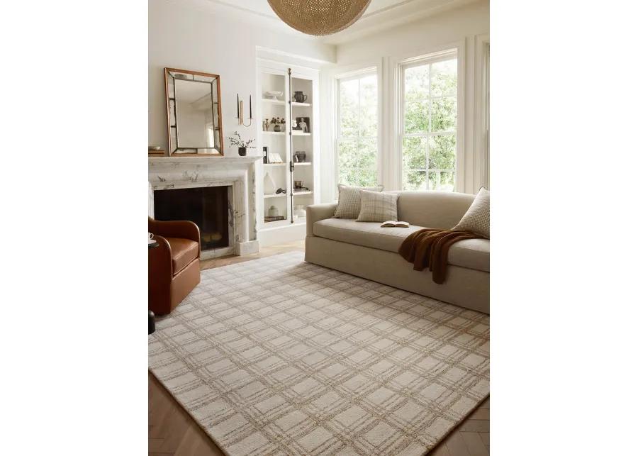 Polly POL-12 Cream / Sand 2''3" x 3''9" Rug by Chris Loves Julia