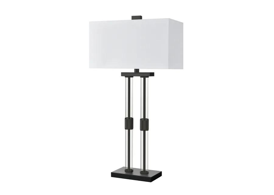 Roseden Court 34'' High 1-Light Black Table Lamp