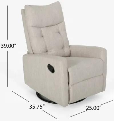 Merax High Back Swivel Glider Recliner Chair