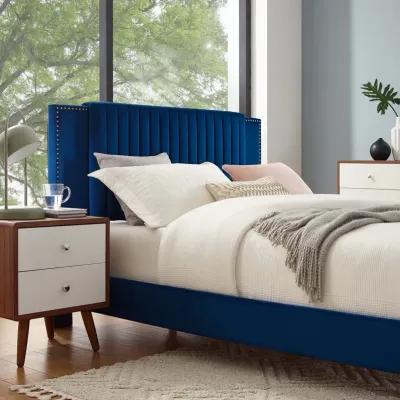 Modway - Zahra Channel Tufted Performance Velvet Twin Platform Bed