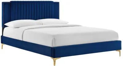 Modway - Zahra Channel Tufted Performance Velvet Twin Platform Bed