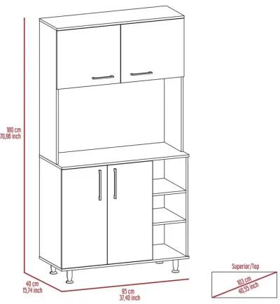 Bayshore 3-Shelf Pantry Cabinet Wengue