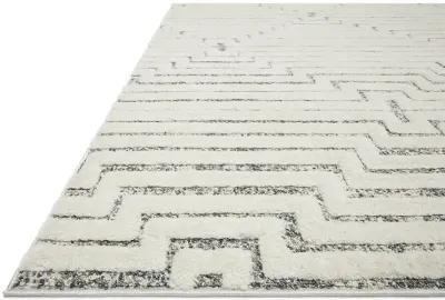 Hagen HAG03 White/Sky 3'7" x 5'7" Rug