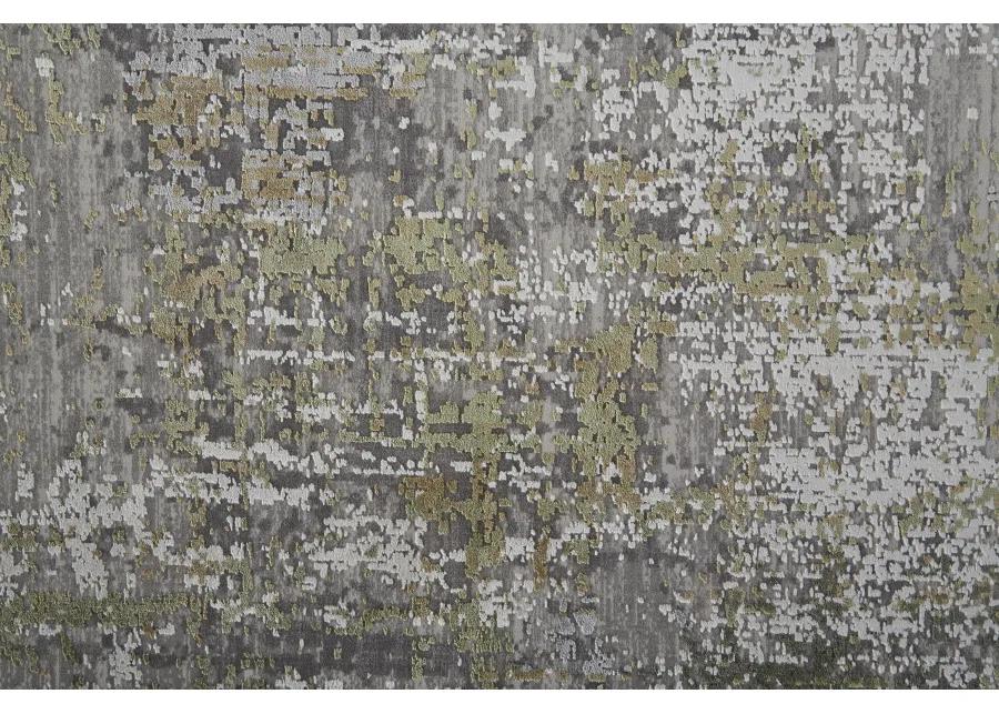 Cadiz 39FXF Green/Gray/Ivory 3'1" x 10' Rug