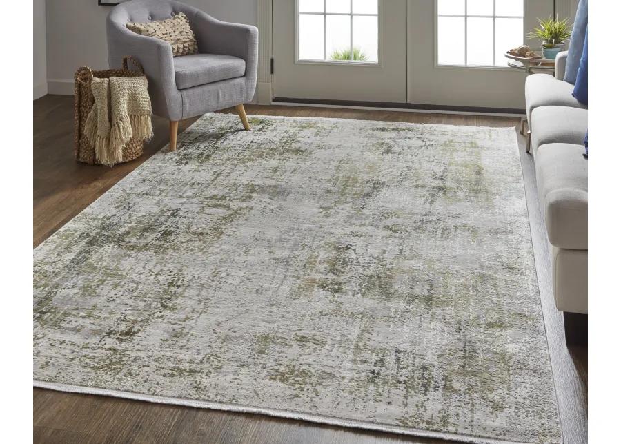 Cadiz 39FXF Green/Gray/Ivory 3'1" x 10' Rug