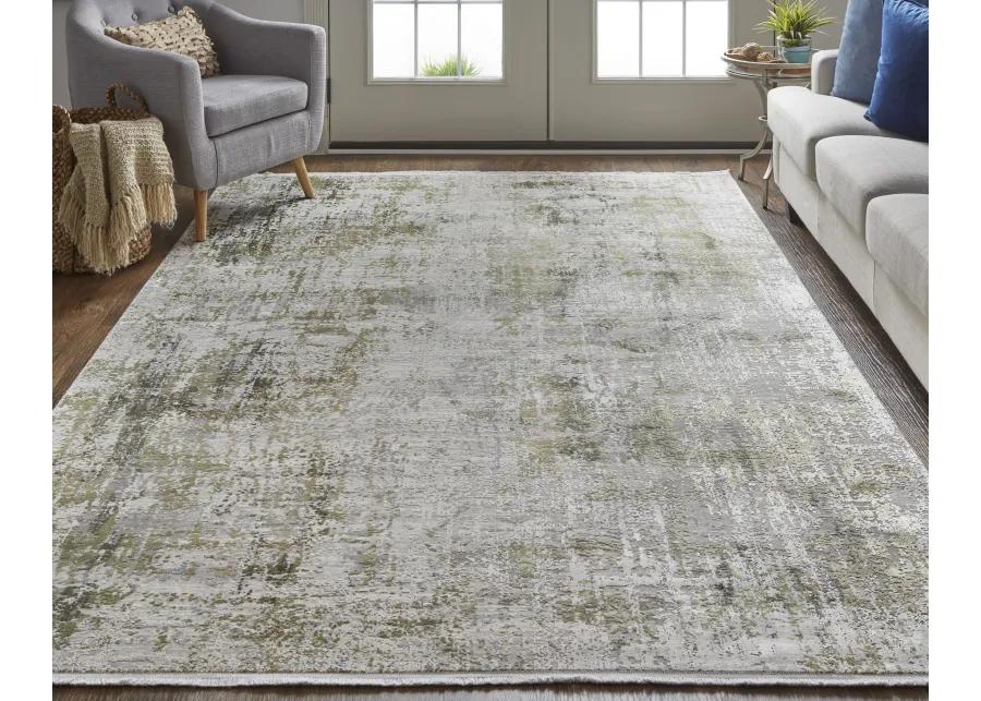 Cadiz 39FXF Green/Gray/Ivory 3'1" x 10' Rug