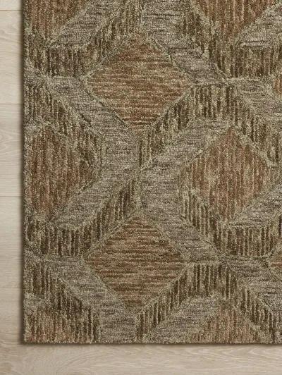 Varena VAR-03 Rust / Bark 5''0" x 7''6" Rug by