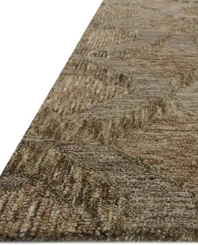 Varena VAR-03 Rust / Bark 5''0" x 7''6" Rug by