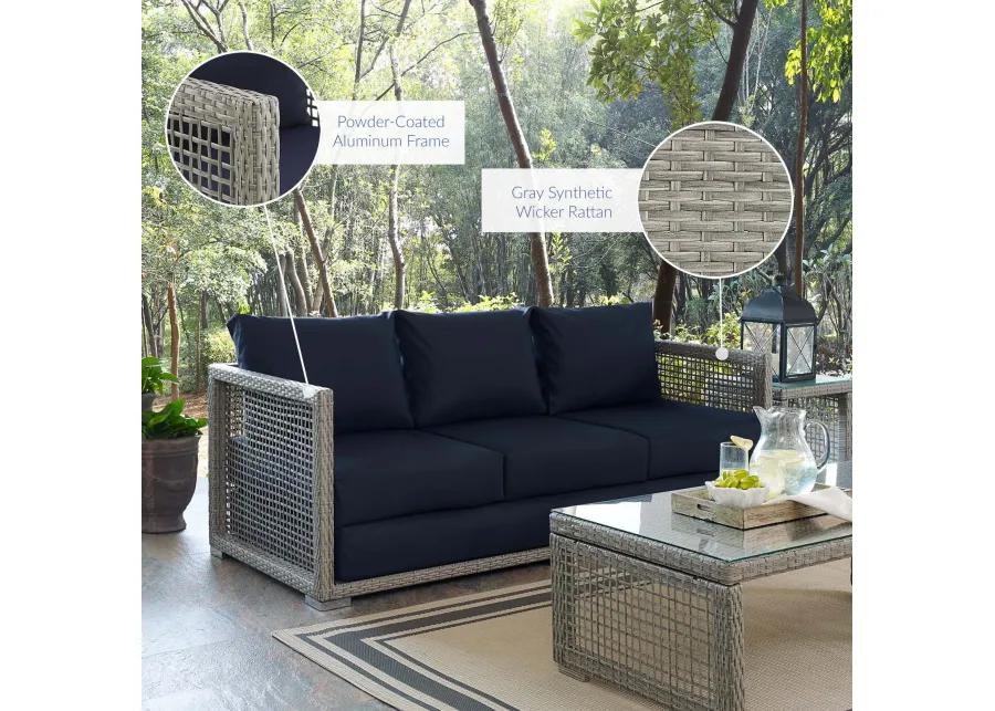 Modway - Aura Outdoor Patio Wicker Rattan Sofa