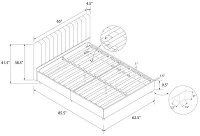 Novogratz Brittany Upholstered Bed