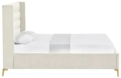 Inspired Home Ames Velvet Platform Bed