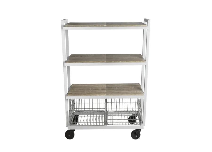 Atlantic 4-Tier Cart System White