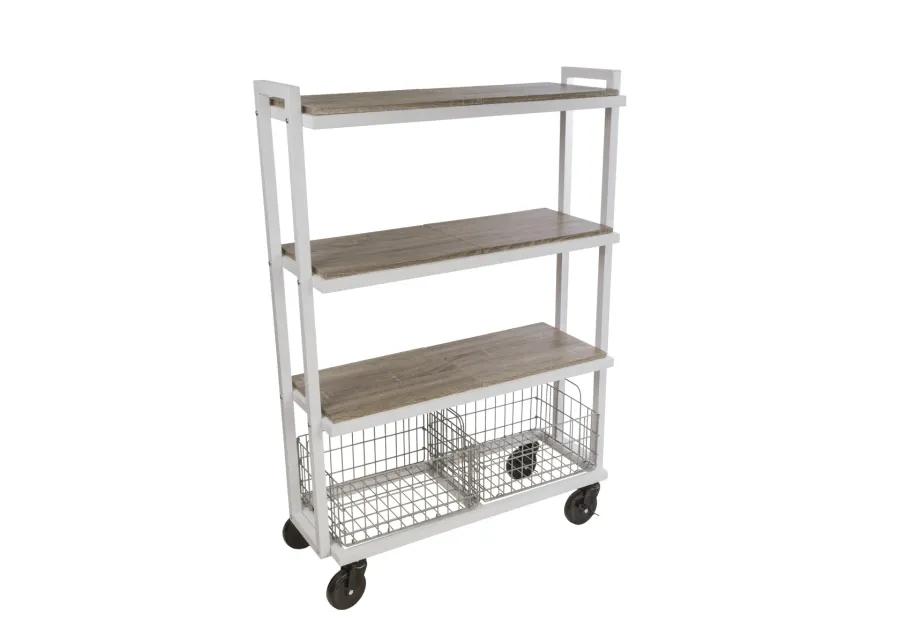 Atlantic 4-Tier Cart System White