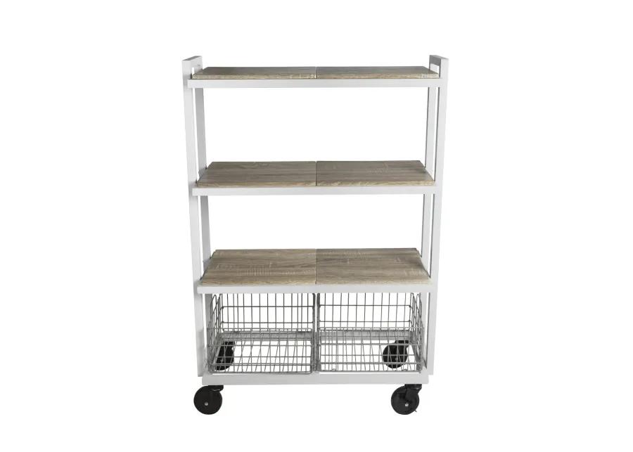 Atlantic 4-Tier Cart System White