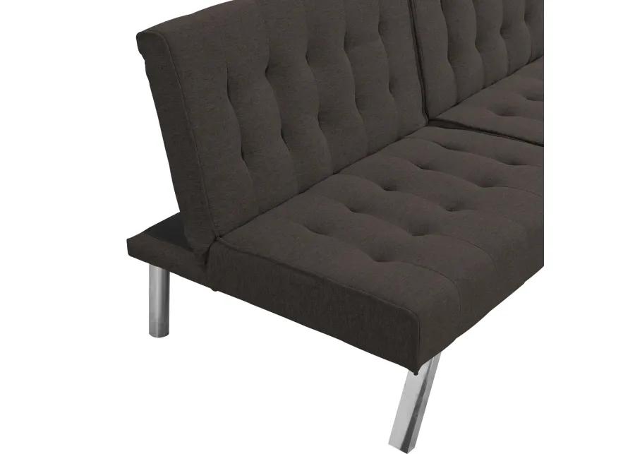 Wood Frame, Stainless Leg, Futon, Sofa Bed