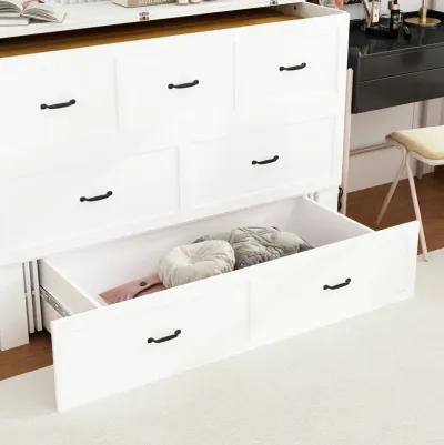 FUFU&GAGA Convertible Bed with Storage Drawers for Bedroom (61.8" W x 81.5" D x 43.9" H) White