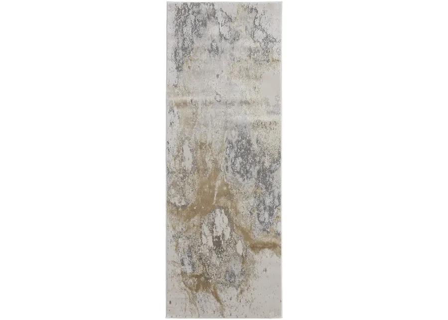 Astra 39L3F Gray/Gold/Ivory 2'10" x 7'10" Rug