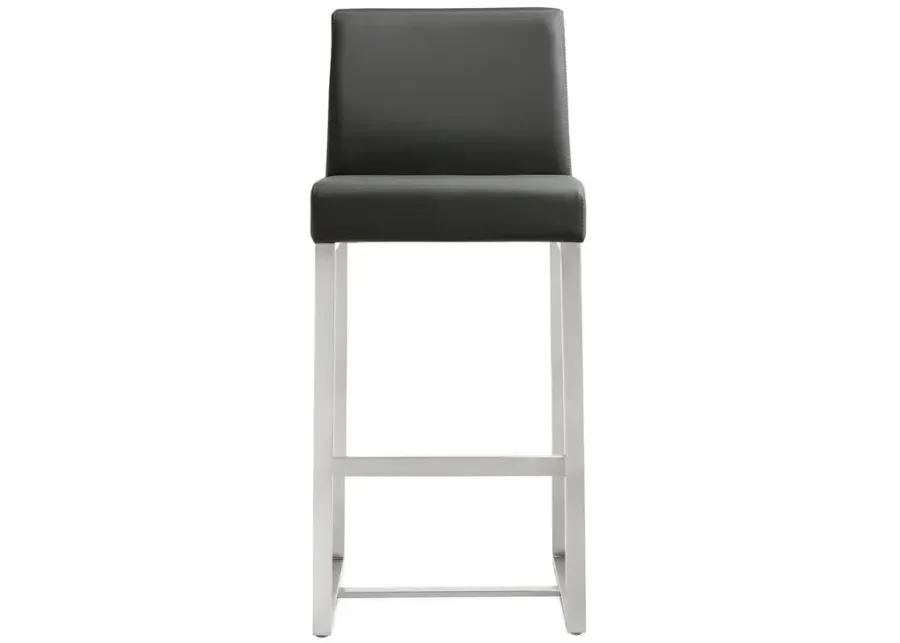 Belen Kox Grey Stainless Steel Counter Stool Set, Belen Kox