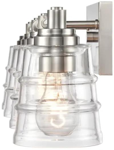 Pulsate 30.25'' Wide 4-Light Silver Vanity Light