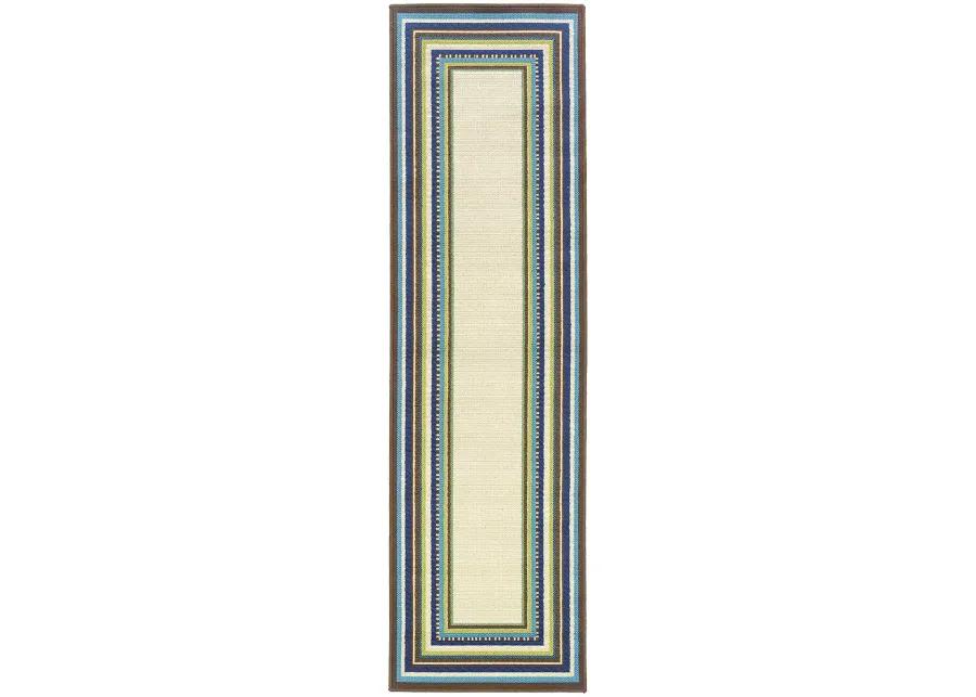 Caspian 2'3" x 7'6" Ivory Rug