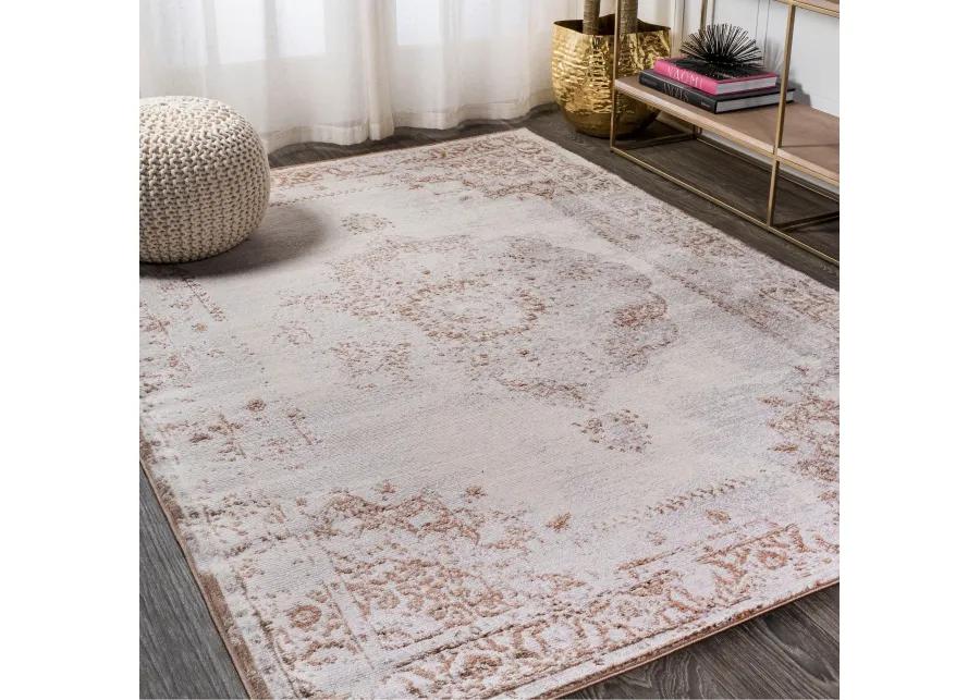 Perfect Rosalia Cottage Medallion Area Rug