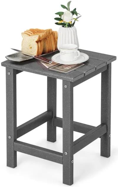 14 Inch Square Weather-Resistant Adirondack Side Table