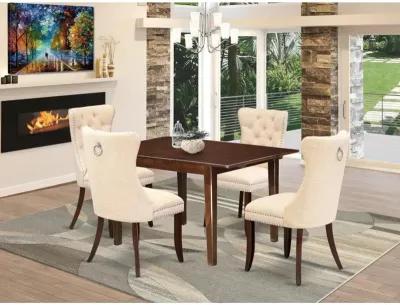 5 Piece Kitchen Table Set Consists of a Rectangle Dining Table