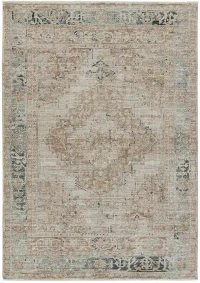 Leila Emory Tan/Taupe 2'6" x 8' Runner Rug