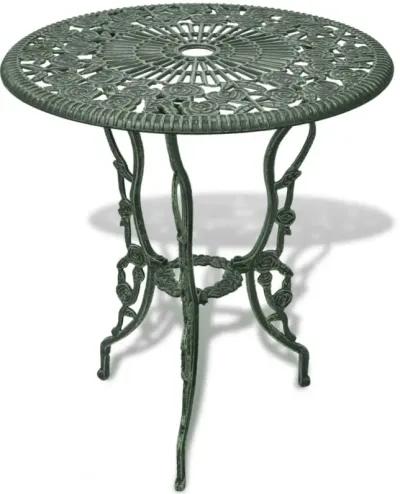 3 Piece Bistro Set Cast Aluminium Green