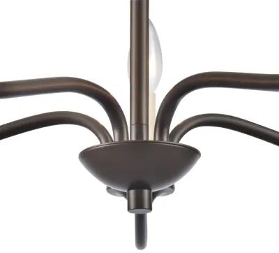 Quinn 24'' Wide 5-Light Bronze Chandelier