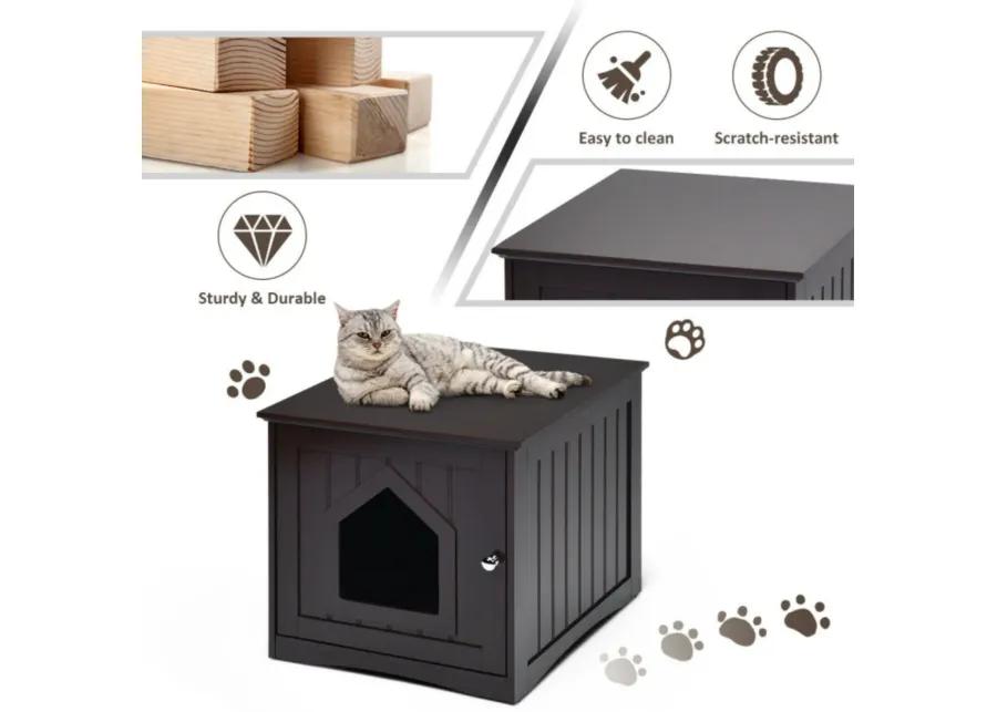 Sidetable Nightstand Weatherproof Multi-function Cat House