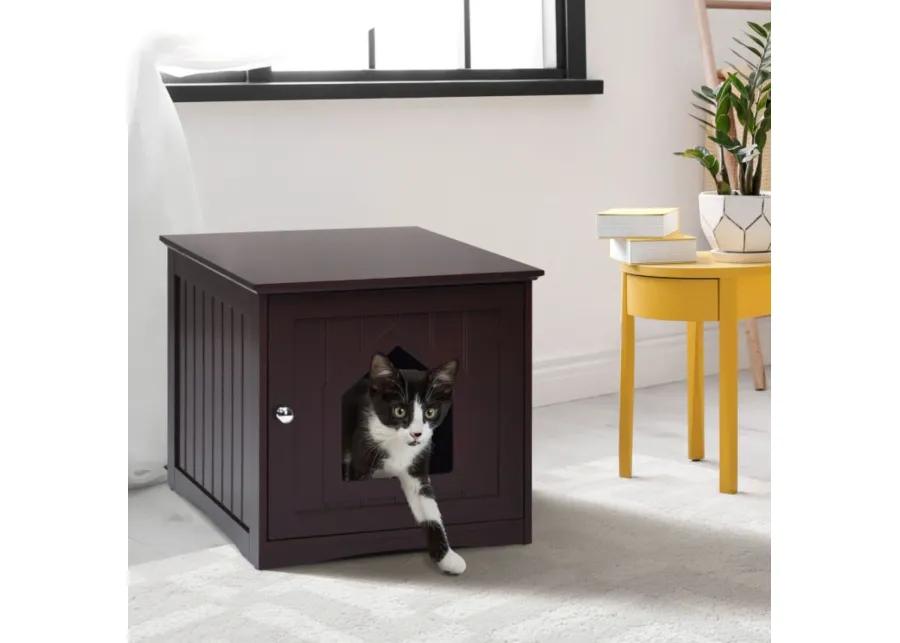 Sidetable Nightstand Weatherproof Multi-function Cat House