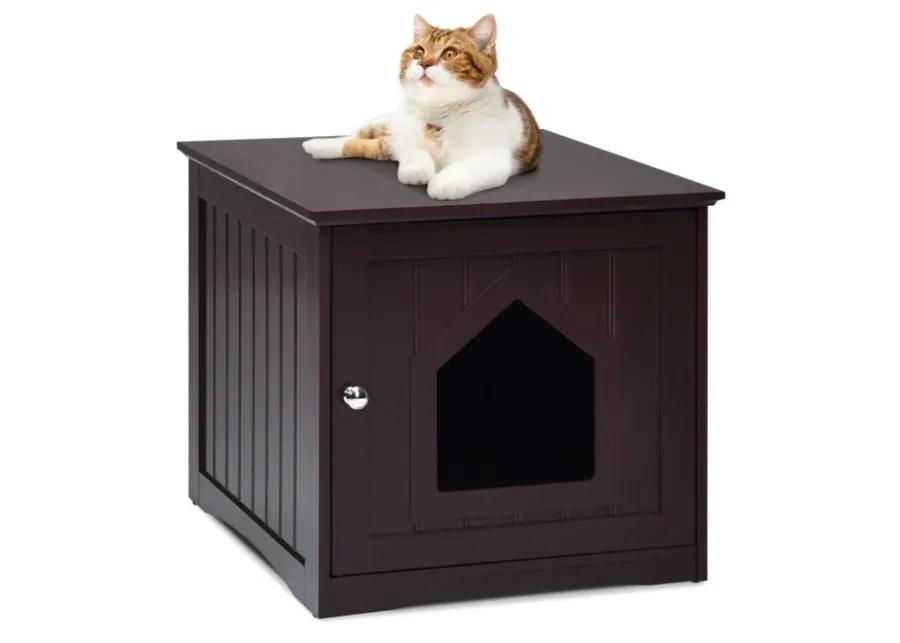 Sidetable Nightstand Weatherproof Multi-function Cat House