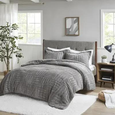 Belen Kox Arctic Plush Checkboard Comforter Mini Set, Belen Kox