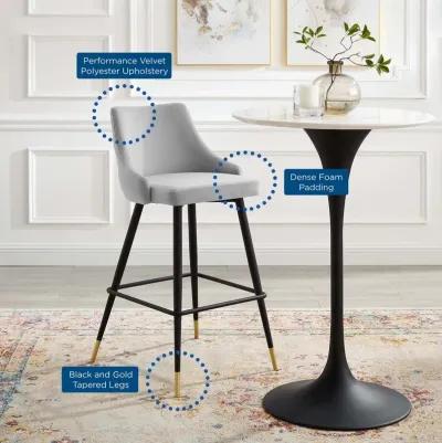 Adorn Performance Velvet Bar Stool