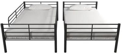 Atwater Living Daysi Convertible Twin over Twin Metal Bunk Bed