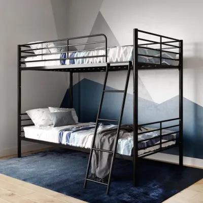 Atwater Living Daysi Convertible Twin over Twin Metal Bunk Bed