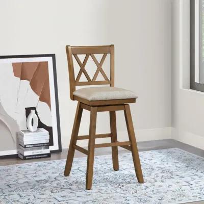 Brookline 42.5 in. High Back Wood 29 in. Bar Stool