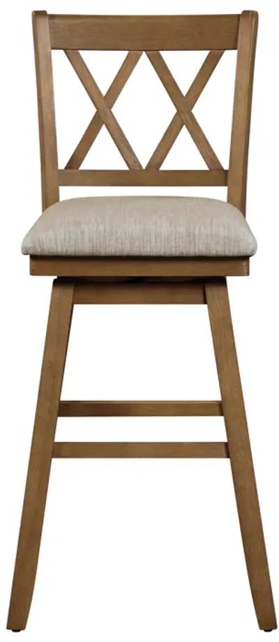 Brookline 42.5 in. High Back Wood 29 in. Bar Stool