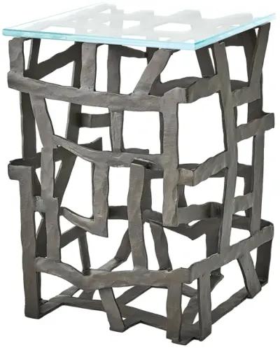 Fragments End Table- Black